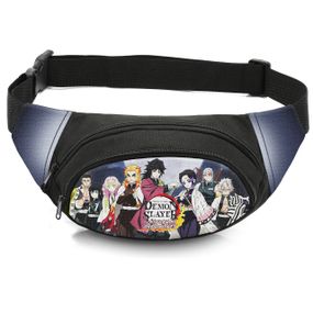 Сумка-бананка дитяча з принтом Аніме Клинок, що розсікає демонів поясна сумка для хлопчика (4469)