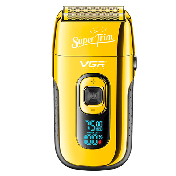 Электробритва VGR V-332 GOLD шейвер, двойное лезвие, триммер, LED дисплей | Зображення 1
