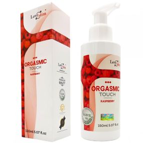 Ароматизований лубрикант та масажний гель 2 в 1 з збуджуючим ефектом Love Stim - Orgasmic Touch Raspberry, 150 ml Sex Aura