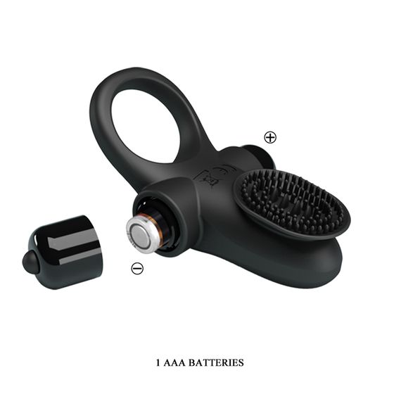 Ерекційне кільце - Pretty Love Vibrant Penis Ring II Black | Зображення 3