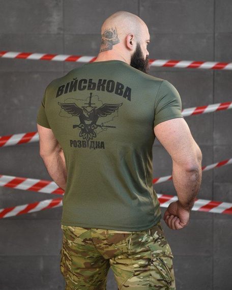 Тактична футболка потовідвідна Odin oliva розвідка ВТ6552