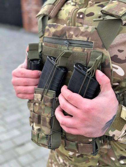 Плитоноска MOLLE Multicam з підсумками для магазинів | Зображення 3