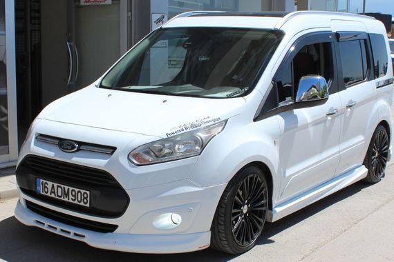 Накладка на передній бампер (під фарбування) для Ford Connect 2014-2021 рр. | Зображення 4