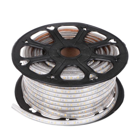 Светодиодная лента влагозащищенная теплый оттенок 220V 3.8W 5730 WW BROWN IP67 1m (BY-033/60) | Зображення 1