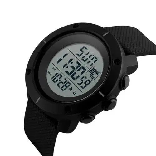Годинник наручний чоловічий SKMEI 1213BK BLACK BIG SIZE, годинник тактичний протиударний. CS-230 Колір: чорний