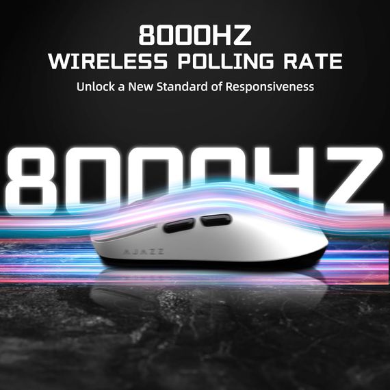 Бездротова магнітна миша Ajazz AJ159 APEX PAW3950 400 мАч RGB Біла | Зображення 8