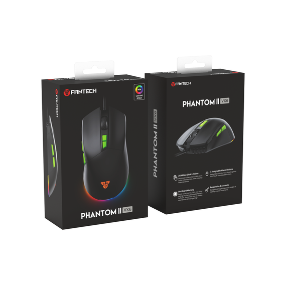 USB Миша Ігрова Fantech VX6 Venom Go (Phantom II) Колір Бiлий | Зображення 8