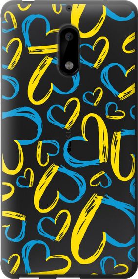Чехол на Nokia 6 Сердца UA "5292u-898-17620"