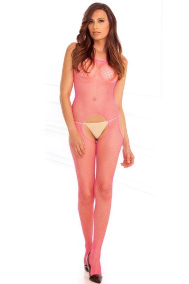 Бодистокинг - Rene Rofe Lingerie Industr. Net Suspender Bodystocking Pink sexstyle | Зображення 3