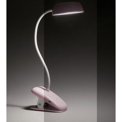Настольная лампа Philips LED Reading Desk lamp Donutclip 3W, 4000K, 1200mAh (Lithium battery), рожевий | Зображення 1