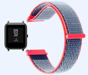 Нейлоновый ремешок Primo для часов Xiaomi Amazfit Bip / Amazfit Bip GTS / Amazfit Bip Lite - Neon Red