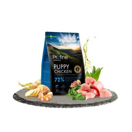 Корм сухой Profine Puppy Chicken and Potatoes для щенков и юниоров всех пород, с курицей и картофелем, 3 кг | Зображення 1