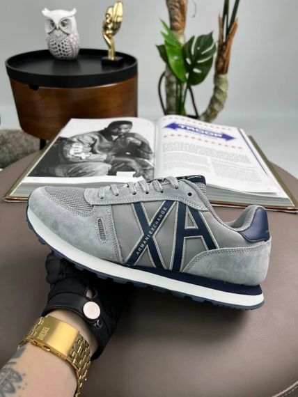 Чоловічі кросівки Exchange AX Grey Black замша , текстиль , В'єтнам 43 27,5 | Зображення 2