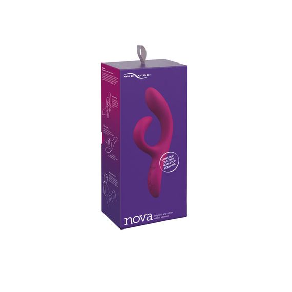 Смарт вібратор-кролик We-Vibe Nova Fuchsia, ергономічний, регульований кут нахилу стовбура | Зображення 8