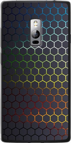 Чехол на OnePlus 2 Переливающиеся соты "498u-386-17620"