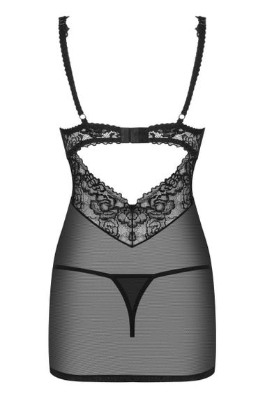 Пеньюар Obsessive 867-CHE-1 та стрінги S/M sexstyle | Зображення 7