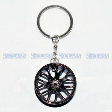 Брелок диск колесный чёрный , Турция, WHEEL-BLACK,