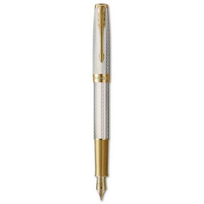 Ручка перьевая Parker SONNET 17 Silver Mistral GT  FP18 F (88 611)