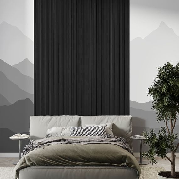 Декоративна стінова рейка антрацит 3000*160*23мм (D) SW-00001532 | Зображення 6