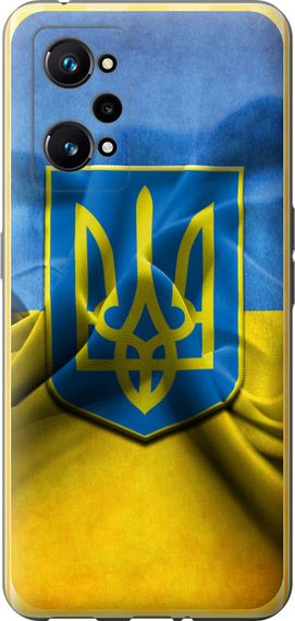 Чехол на Realme GT Neo 3T Флаг и герб Украины 1 "375u-2960-17620"