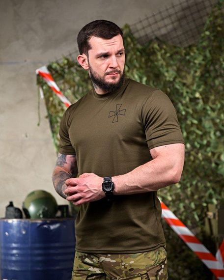 Тактична волога відводяча футболка ЗСУ oliva ПП7635 | Зображення 2