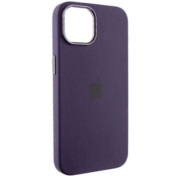 Чохол Silicone Case Metal Buttons (AA) для Apple iPhone 12 Pro Max (6.7") Силікон, Фіолетовий/Elderberry