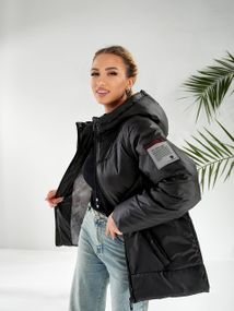 Утеплена куртка, арт.417/1, чорний