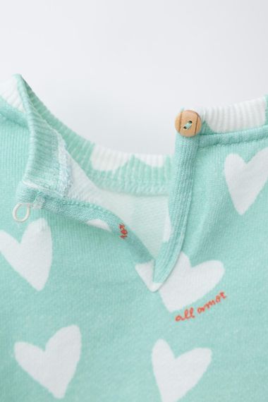 Дитячий світшот для дівчинки Zara 68 см М'ятний (26021909A) | Зображення 1