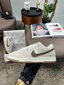 Чоловічі кросівки SB Dunk Low SE “85 Double Swoosh Beige Brown , В'єтнам A4262