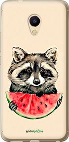 Чохол на Meizu M5s Єнотик з кавуном "4605u-776-2448"