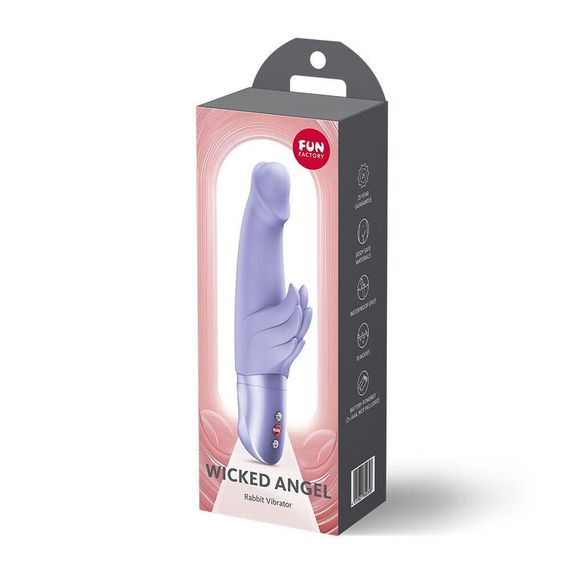 Вібратор-кролик Fun Factory Wicked Angel Purple Sex Aura | Зображення 2