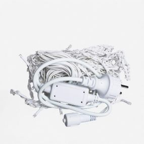 Новогодняя гирлянда уличная Бахрома 6 м 105 LED белый провод Мультиколор 6MWMLNEW