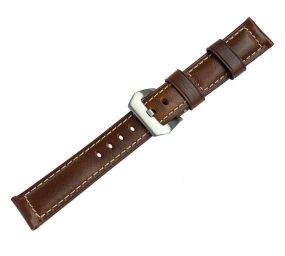 Шкіряний ремінець Primolux F001 Steel buckle для годинника Samsung Gear S3 Classic / Frontier - Brown | Зображення 4