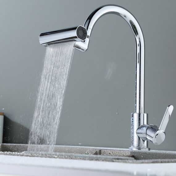 Водосберегательная насадка SHOWER HEAD на кухонный кран с широкой лейкой – распылителем и вращением 360° · 4 режима струи | Зображення 3