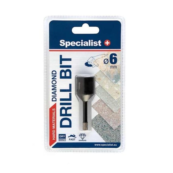 Сверло алмазное по керамике/стеклу Specialist+  D6 M14 | Зображення 1
