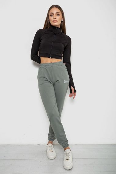 Спортивные штаны женские, цвет оливковый, 238R5052-1 | Зображення 6