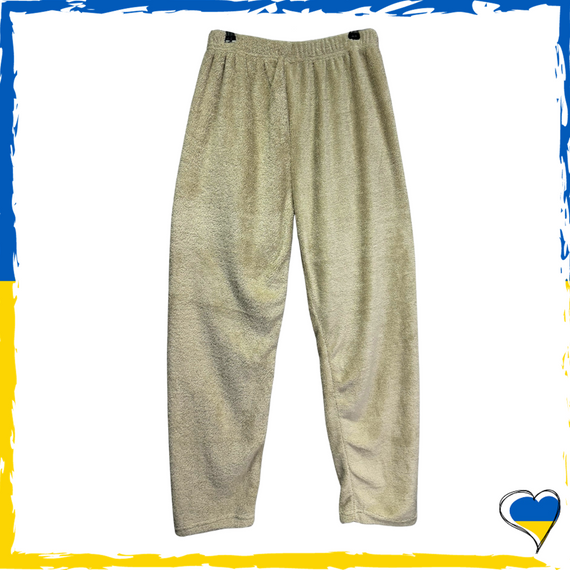 Штани піжамні махрові жіночі. Піжамні штани M