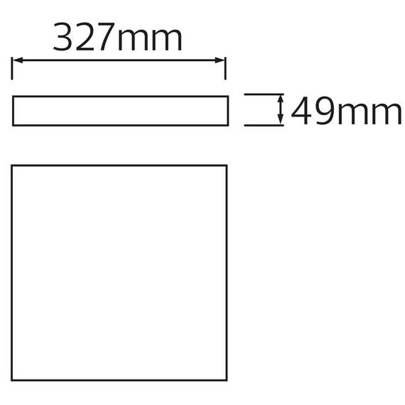 Світильник накладний квадратний  "ANDREA/S-30" 30W IP 54 6400K  білий 016-067-0030-010 | Зображення 3
