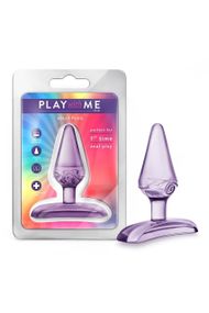 Силіконова анальна пробка Blush Play With Me конусної форми, фіолетова Sex Aura