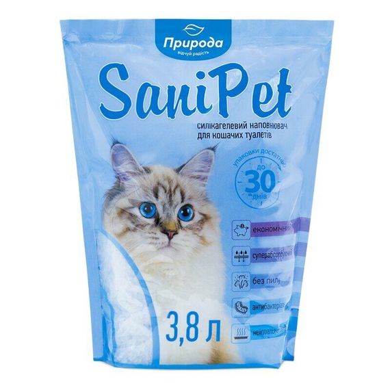Наповнювач сілікагелевой SANI PET  5 л | Зображення 1