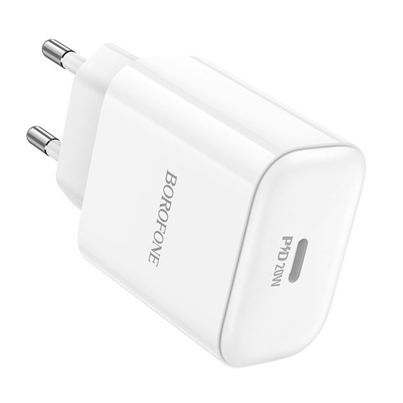 Сетевое Зарядное Устройство Borofone BA81A 1USB-C PD/QC 20W | Зображення 2