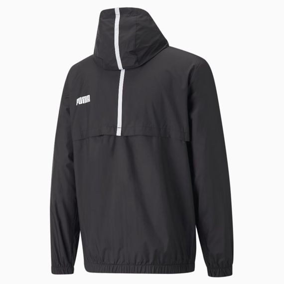 Вітровка Puma ESS+ Tape Men's Windbreaker 847477 01 (чорна, спортивна, чоловіча, з підкладкою, логотип пума) | Зображення 1