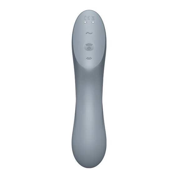 Вакуумний стимулятор з вібрацією Satisfyer Curvy Trinity 3 BlueGrey | Зображення 3