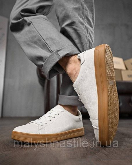 Мужские кроссовки white/ camel   ДЛ6282 | Зображення 2