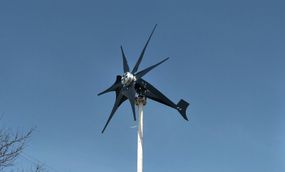 Вітрогенератор потужністю 500 Вт 12/24 В (колесо двигуна) з кільцевим струмоприймачем і діодним мостом