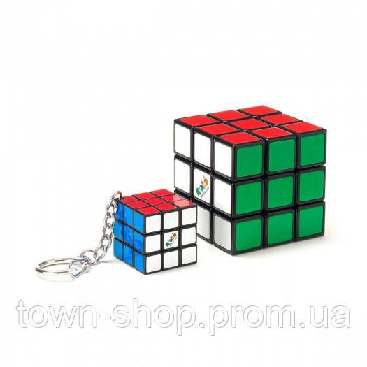 Набор головоломок 3х3 Rubik's Классическая Упаковка - Кубик и мини-кубик (с кольцом)