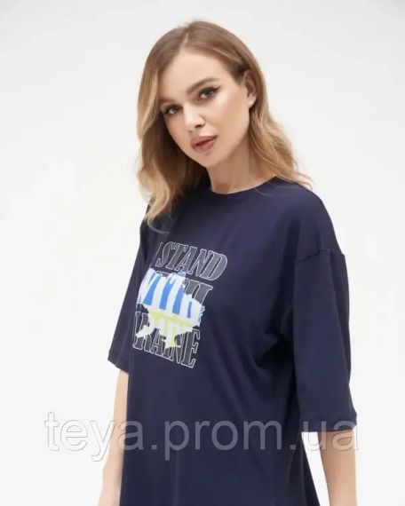Футболка для жінок колір синій розмір XXL FI_002392 | Зображення 2