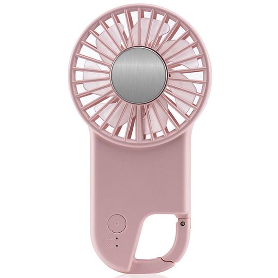 Портативний вентилятор SQT-BF2 з карабіном 1800mAh Pink