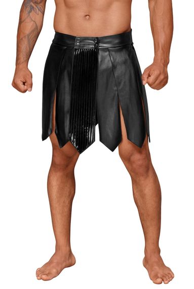 Чоловіча спідниця гладіатора Noir Handmade H053 Eco leather men's gladiator skirt, L, екошкіра | Зображення 1