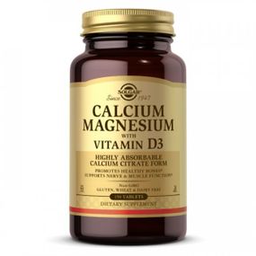 Микроэлемент Кальций Solgar Calcium Magnesium with Vitamin D3 150 Tabs